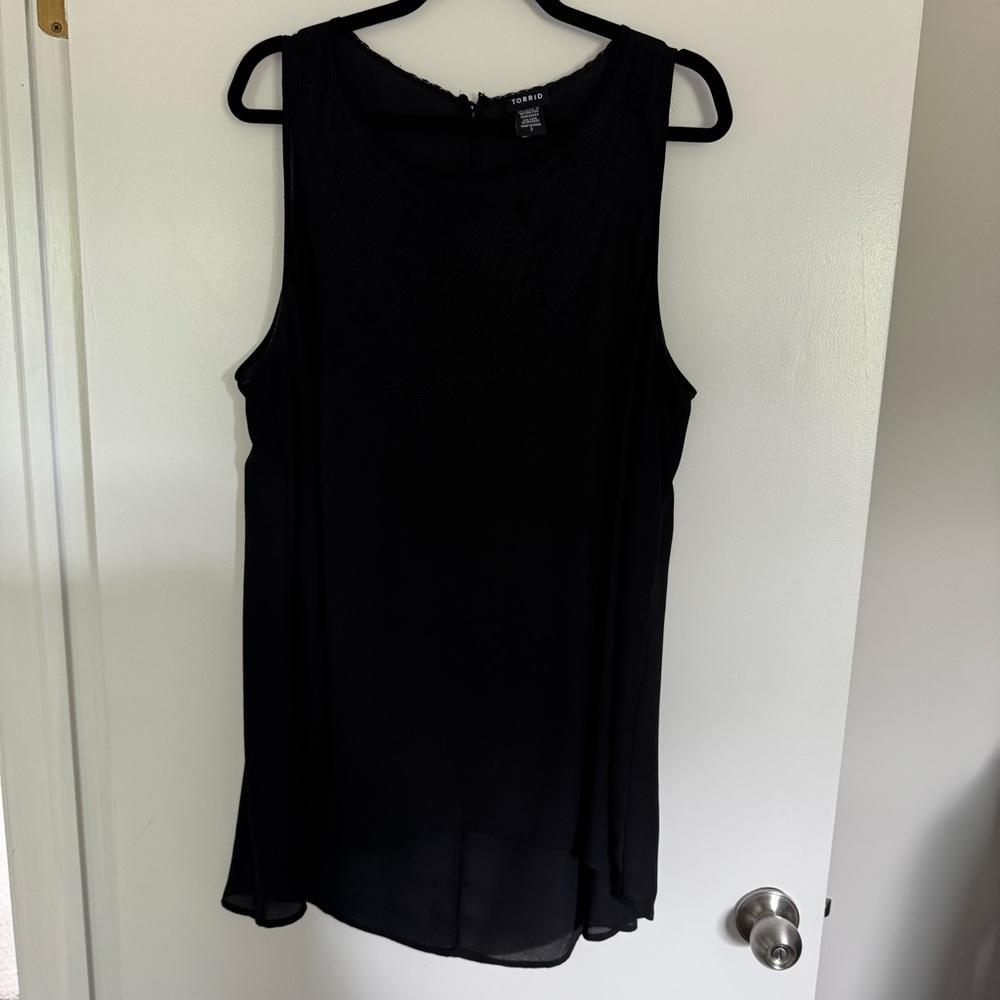 Torrid Black Sleeveless Blouse